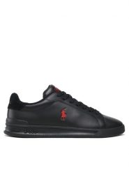 Polo Ralph Lauren Sneakersy Hrt Ct Ii 809900935002 Czarny. Czarne buty sportowe casual Polo Ralph Lauren, bez wzorów, ze skóry, bez zapięcia. Za 429.99 zł.
