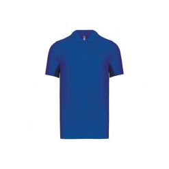 Polo Kariban Flag. Niebieskie koszulki polo KARIBAN, m, bez wzorów, z dzianiny, bez kołnierzyka, bez ramiączek. Za 107.00 zł.