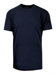 T-Shirt Bawełniany Granatowy Męski Bez Nadruku, Koszulka, Krótki Rękaw, Basic, U-neck. Niebieskie bluzki z długim rękawem Hovard, m, bez wzorów, z bawełny, bez kołnierzyka, bez ramiączek. Za 85.00 zł.