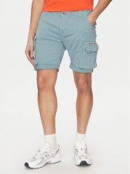 Alpha Industries Szorty materiałowe Crew 176203 Niebieski Slim Fit. Niebieskie szorty Alpha Industries, m, bez wzorów, z bawełny. Za 259.99 zł.