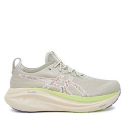 Buty do biegania Asics. Zielone buty do biegania ASICS, bez wzorów, bez zapięcia, do biegania. Za 609.99 zł.