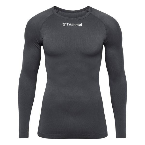 Koszulka z długim rękawem Hummel BL Comfort 2.0. Szare bluzki z długim rękawem Hummel, bez wzorów, bez kołnierzyka, bez ramiączek. Za 200.50 zł.