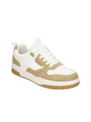 Bullboxer Sneakersy w kolorze biało-beżowym rozmiar: 42. Białe buty sportowe casual Bullboxer, bez wzorów, z materiału, bez zapięcia. Za 123.45 zł.