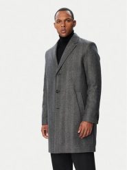 HUGO Płaszcz wełniany 50569209 Szary Regular Fit. Szare płaszcze Hugo, na zimę, m, bez wzorów, z wełny, bez kaptura. Za 1,699.00 zł.