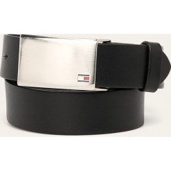 Tommy Hilfiger - Pasek skórzany. Czarne paski Tommy Hilfiger, bez wzorów. W wyprzedaży za 179.90 zł.