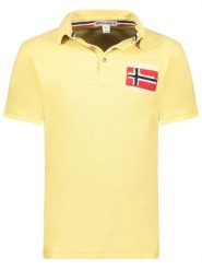 Geographical Norway Koszulka polo "Kinvite" w kolorze żółtym rozmiar: S. Żółte koszulki polo Geographical Norway, s, bez wzorów, bez kołnierzyka, bez ramiączek. Za 101.70 zł.