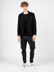 Xagon Man Marynarka "Slim" | A2102 1PF GA03 | Mężczyzna | Czarny. Czarne garnitury Xagon, m, bez wzorów, z elastanu. W wyprzedaży za 699.00 zł.