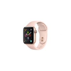 Apple Watch 4 44mm Koperta z aluminium w kolorze złotym z paskiem sportowym w kolorze piaskowego różu. Czerwone zegarki sportowe Apple. Za 1,999.00 zł.