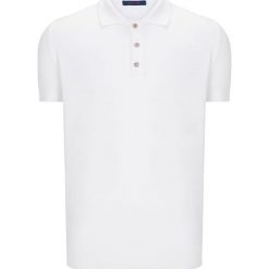 Koszulka polo w kolorze białym. Bezrękawniki marki RNT23. W wyprzedaży za 99.95 zł.