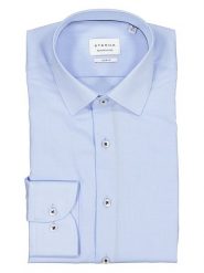 Eterna Koszula - Slim fit - w kolorze błękitnym rozmiar: 42. Niebieskie koszule Eterna, bez wzorów, z materiału, bez kołnierzyka, bez ramiączek. Za 110.04 zł.