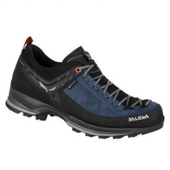 Buty trekkingowe męskie Salewa Mtn Trainer 2 Gtx. Czarne buty trekkingowe Salewa, bez wzorów, z materiału, bez zapięcia, trekkingowe. Za 923.50 zł.