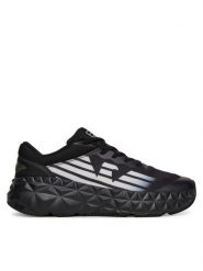 EA7 Emporio Armani Sneakersy X8X239 XK432 S336 Czarny. Czarne buty sportowe casual EA7 Emporio Armani, bez wzorów, z materiału, bez zapięcia. Za 609.99 zł.