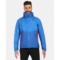 Męska kurtka typu hardshell Kilpi HURRICANE-M. Niebieskie kurtki do biegania Kilpi, m, bez wzorów, z hardshellu, bez kaptura. Za 525.33 zł.