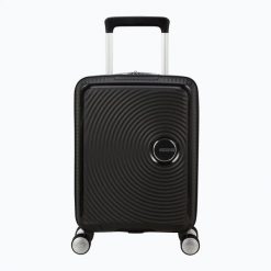 Walizka podróżna American Tourister Soundbox Mini 47 22. Czarne walizki American Tourister, bez wzorów, z materiału. Za 399.99 zł.