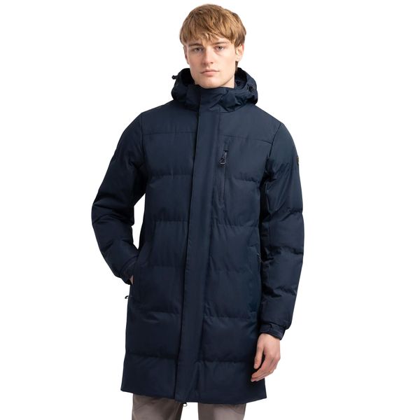 Męska Kurtka Ocieplana Clipster. Niebieskie kurtki Trespass, l, bez wzorów, z materiału, z kapturem. Za 313.99 zł.