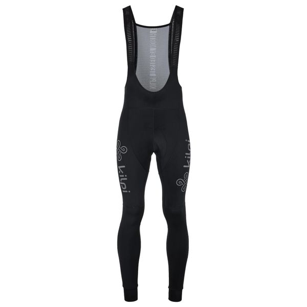 Męskie kolarskie legginsy Kilpi VALLEY-M. Czarne legginsy długie sportowe Kilpi, m, bez wzorów, z materiału, rowerowe. Za 344.59 zł.