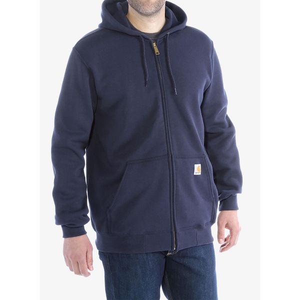 Bluza rozpinana męska Carhartt Zip Hooded Sweatshirt. Niebieskie bluzy Carhartt, m, bez wzorów, z kapturem. Za 299.19 zł.