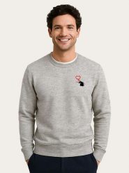 WOOOP Bluza "Banksy Love Rat" w kolorze szarym rozmiar: L. Szare bluzy Wooop, l, bez wzorów, bez kaptura. Za 143.90 zł.