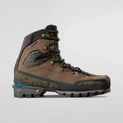 Buty do wspinaczki górskiej La Sportiva Trango Alpine GTX. Brązowe buty turystyczne La Sportiva, bez wzorów, z gore-texu, bez zapięcia, trekkingowe, gore-tex. Za 1,870.10 zł.