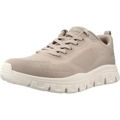Buty SKECHERS 118205S Szary. Szare buty turystyczne Skechers, bez wzorów, z tkaniny, bez zapięcia, na fitness i siłownię. Za 264.99 zł.