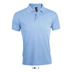 Polo Sol's Prime. Niebieskie koszulki polo SOL'S, m, bez wzorów, z bawełny, bez kołnierzyka, bez ramiączek. Za 135.00 zł.