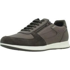 Buty GEOX U65H5A 0BC22 Szary. Szare buty turystyczne Geox, bez wzorów, z syntetyku, bez zapięcia, na fitness i siłownię. Za 394.99 zł.