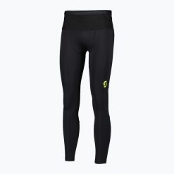 Legginsy do biegania męskie SCOTT RC Run Full Tights. Czarne legginsy długie sportowe Scott, l, bez wzorów, z elastanu, do biegania. Za 319.99 zł.