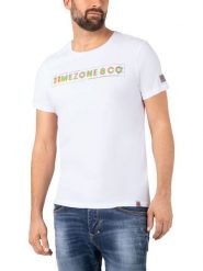 Timezone Koszulka w kolorze białym rozmiar: W29/L30. Białe bezrękawniki Timezone, l, bez wzorów, z bawełny, bez kołnierzyka, bez ramiączek. Za 69.99 zł.