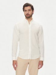 Lindbergh Koszula 30-203344B Biały Relaxed Fit. Białe koszule Lindbergh, m, bez wzorów, z bawełny, bez kołnierzyka, bez ramiączek. Za 259.99 zł.