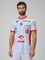 4F Koszulka meczowa replika domowa z sezonu 2025/26 męska 4F x ZAKSA Kędzierzyn-Koźle - biała S. Białe t-shirty 4F, l, bez wzorów, z dzianiny, bez kołnierzyka, bez ramiączek. Za 179.99 zł.