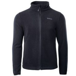 Polar męski Hi-Tec Henis - czarny, Rozmiar L. Czarne bluzy z polaru Hi-tec, l, bez wzorów, z materiału, bez kaptura. W wyprzedaży za 109.99 zł.