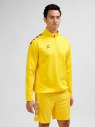 Bluza 1/2 zip Hummel Core XK. Brązowe bluzy bez kaptura Hummel, xl, bez wzorów, z poliesteru, bez kaptura. Za 156.00 zł.