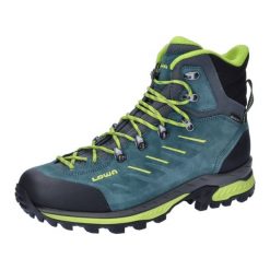 Buty trekkingowe męskie Lowa Randir Mid Gtx. Niebieskie buty trekkingowe Lowa, na lato, bez wzorów, z materiału, za kostkę, bez zapięcia. Za 1,227.00 zł.