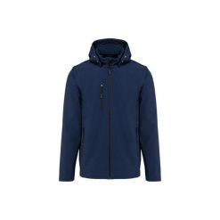 Kurtka 3-warstwowa z kapturem i odpinanymi rękawami Kariban Softshell. Niebieskie kurtki KARIBAN, l, bez wzorów, z elastanu, z kapturem. Za 337.00 zł.
