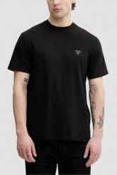GUESS Czarny męski t-shirt na krótki rękaw Small Patch, Rozmiar XXL. Czarne t-shirty Guess, m, z aplikacjami, bez kołnierzyka, bez ramiączek. Za 189.99 zł.