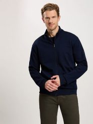 Cross Jeans Bluza w kolorze granatowym rozmiar: M. Niebieskie bluzy Cross Jeans, m, bez wzorów, z jeansu, bez kaptura. Za 118.84 zł.