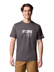 Columbia Koszulka funkcyjna "Kwick Hik" w kolorze antracytowym rozmiar: M. Czarne t-shirty sportowe Columbia, bez wzorów, z materiału, bez ramiączek, outdoorowe. Za 83.03 zł.