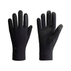 Zimowe rękawiczki sportowe męskie Rogelli Essential Thermal z membraną. Czarne rękawiczki Rogelli, na zimę, bez wzorów, ze skóry. Za 113.00 zł.