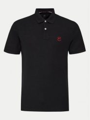 INDICODE Polo Wadim 40-913 Czarny Slim Fit. Czarne koszulki polo INDICODE, m, bez wzorów, z bawełny, bez kołnierzyka, bez ramiączek. Za 69.99 zł.