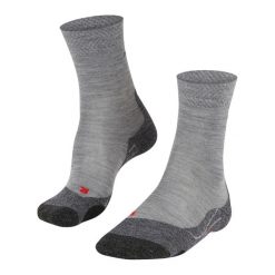 Skarpetki Falke TK2 Melange. Szare skarpety Falke, bez wzorów, z materiału. Za 161.50 zł.