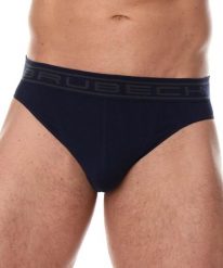 Slipy bawełniane męskie Brubeck Comfort Cotton. Niebieskie slipki Brubeck, l, bez wzorów, z bawełny. Za 41.99 zł.