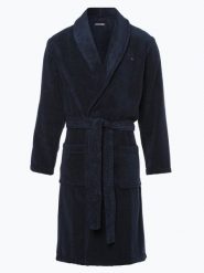 Tommy Hilfiger Szlafrok Mężczyźni Bawełna niebieski, LG. Niebieskie szlafroki Tommy Hilfiger, m, bez wzorów, z bawełny, bez ramiączek, bez kaptura. Za 649.95 zł.