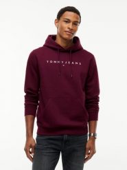 Tommy Jeans bluza z kapturem Mężczyźni lila, XXL. Bluzy z kapturem Tommy Jeans, m, bez wzorów, z jeansu, z kapturem. Za 369.95 zł.