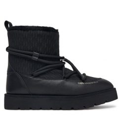 Śniegowce KARL LAGERFELD. Czarne śniegowce KARL LAGERFELD, bez zapięcia. Za 1,099.00 zł.