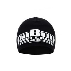 Czapka męska Pitbull Classic Boxing. Czarne czapki zimowe PITBULL, bez wzorów. Za 49.00 zł.