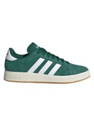 Adidas Skórzane sneakersy "Grand Court Base" w kolorze zielono-białym rozmiar: 49 1/3. Białe buty sportowe casual Adidas, bez wzorów, z materiału, bez zapięcia. Za 183.15 zł.