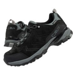 Buty męskie trekkingowe CMP Melnick. Czarne buty sportowe casual CMP, bez wzorów, z zamszu, bez zapięcia. Za 339.90 zł.