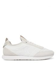 Calvin Klein Sneakersy Retro Runner Sock Laceup Mix YM0YM01414 Biały. Białe buty sportowe casual CALVIN KLEIN, bez wzorów, z materiału, bez zapięcia. Za 449.99 zł.