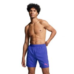 Szorty kąpielowe męskie Puma , Mid Shorts, Benjamin Blue. Niebieskie kąpielówki Puma, m, bez wzorów. Za 173.99 zł.