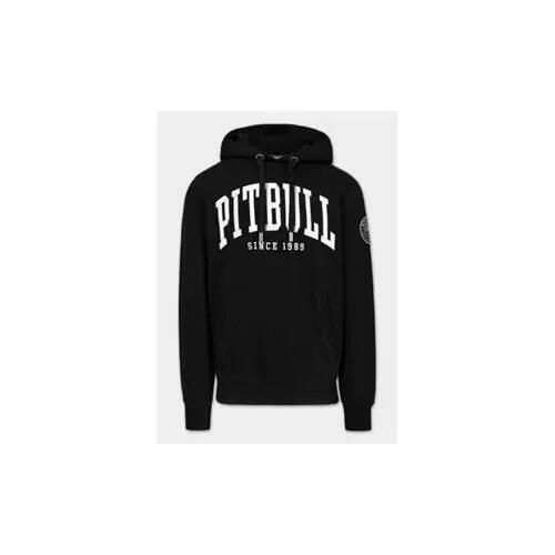 Bluza na co dzień męska Pitbull Norton. Czarne bluzy z kapturem PITBULL, m, z aplikacjami, z bawełny, z kapturem. Za 189.99 zł.